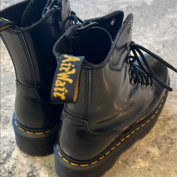 Dr. Martens Shoes - 🤩❣️NEW DR MARTENS Jadon Smooth Leather Black Combat Boots